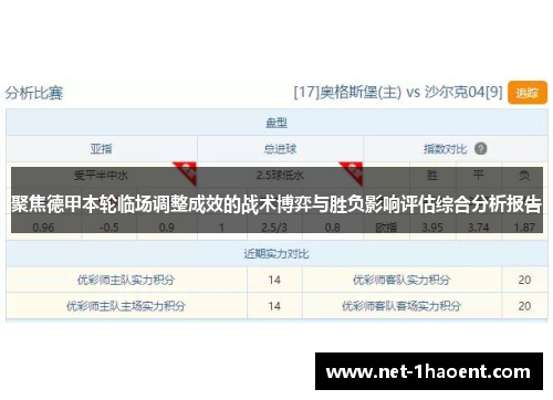 聚焦德甲本轮临场调整成效的战术博弈与胜负影响评估综合分析报告
